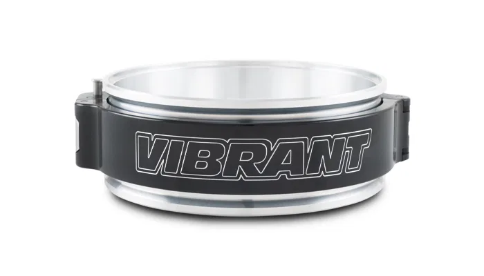 32520 – VIBRANT Vanjen Clamp, Use With 5 Inch Tube 1-7/8 Inch Clamp Width 2-1/8 Height Pinless Billet Aluminum Couple...
